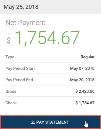 Download Pay Statement