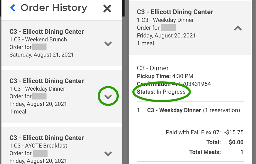 Expanding the Order at Check In