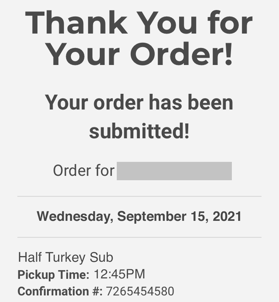 Order Complete