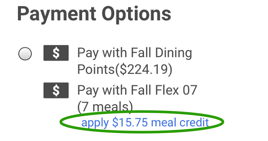 Payment Options